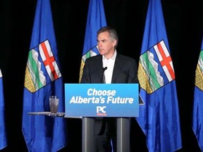 Jim Prentice greets supporters at PC headquarters in Calgary, Tuesday, May 5, 2015 following provincial election results. Jim Wells/Calgary Sun/Postmedia Network