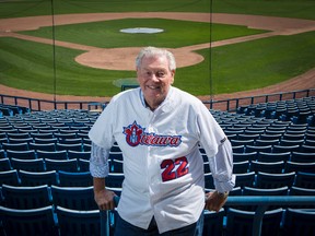 Hal Lanier, manager of the Ottawa Champions, poses at  Raymond Chabot Grant Thornton Park Wednesday May 6, 2015. (Errol McGihon/Ottawa Sun/Postmedia Network)