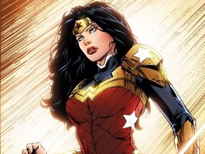 Wonder Woman’s new look includes large knives in her gloves. (DC Comics)