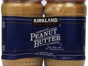 The Canadian Food Inspection Agency has recalled Costco's Kirkland Signature peanut butter because it may contain pieces of plastic.(Health Canada)