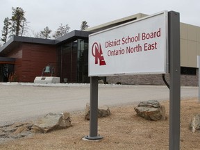 District School Board Ontario North East administration building in Schumacher.