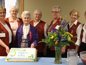 Members of the Clinton Public Hospital Auxiliary, from left to right, Dianne Stevenson (President), Shirley Carter, Olga Davis, Linda Dunford, Elizabeth Cloran (Vice President), Peggy Menzies and Ann MacLean. (Laura Broadley Clinton News Record)