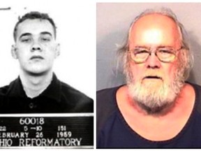 Frank Freshwaters, 79, of Akron, Ohio, is seen in 1959 and 2015 photos released by the Brevard County Sheriff's Office. (REUTERS/Brevard County Sheriff's Office/Handout)