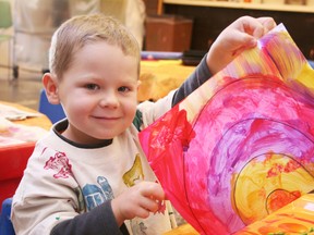Children can participate in arts and crafts activities as part of the SickKids Get Better Gifts program.