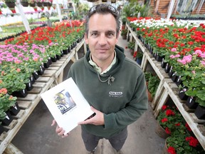 Ray DuBois, with Ron Paul Greenhouse and Garden Centre, is participating in the Never Alone Rose campaign.