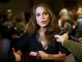 Political blogger Pamela Geller, American Freedom Defense Initiative's Houston-based founder, speaks at the Muhammad Art Exhibit and Contest, which is sponsored by the American Freedom Defense Initiative, in Garland, Texas May 3, 2015. REUTERS/Mike Stone