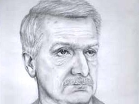 Shown is a computer-aided sketch of missing man John Zacher, who disappeared from Stratford, Ont., in 1993 and was recently found in Ottawa. POLICE HANDOUTHandout/Beacon Herald/Postmedia Network
