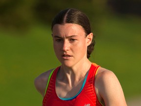 London runner Leslie Sexton, two-time national champion in the 10,000 metres, is the top seed on the women?s side for Sunday?s Canadian championship in the event at TD Stadium.  (MIKE HENSEN, The London Free Press)