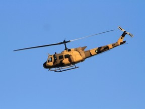 File photo of an army helicopter flying on November 30, 2014.  REUTERS/Faisal Mahmood