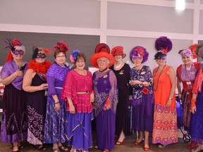 Just a few of the many ladies that attended the Flamin’ Floozies’ Margaritaville Mardi Gras at the Spruce Grove Elks’ Hall on May 4. Kyle Muzyka, Reporter/Examiner