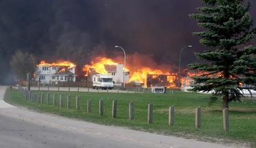 Photographed by Peace Officer Mark R. Becker, Enforcement Services, Slave Lake, after the wildfire entered the town on May 15, 2011. Becker was in the town as fire ravaged 100's of houses and business in the wildfire. PHOTO BY/PEACE OFFICER MARK. R. BECKER, ENFORCEMENT SERVICE, SLAVE LAKE