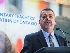 Elementary Teachers’ Federation of Ontario president Sam Hammond. (ERNEST DOROSZUK, Toronto Sun)