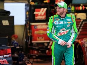Dale Earnhardt Jr. says his win last weekend at Talladega has allowed him to “just get back to the core values” and he is “just enjoying racing and driving.” (AFP/PHOTO)