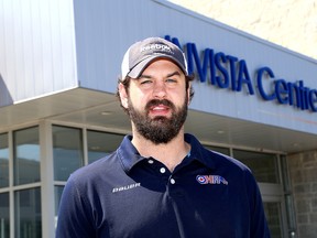 Colin Birkas, the former coach and general manager of the Kingston voyageurs, at the Invista Centre on Friday. (Ian MacAlpine/The  Whig-Standard)