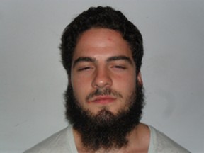 Ashton Carleton Larmond, 24, faces four terror-related charges after being arrested by RCMP Friday, Jan. 9, 2015, following a five-month national security investigation. He was jointly arrested with his twin brother Carlos Honor Larmond, 24. (Photo from www.platthockey.com)