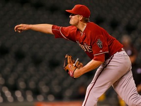 Addison Reed has just one save this season for the struggling Diamondbacks, but it's not his fault. (AFP)
