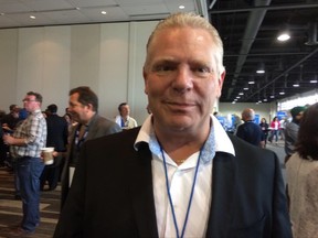 Doug Ford at the Ontario Progressive Conservative leadership convention on May 10, 2015. (Antonella Artuso/Toronto Sun)