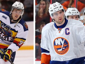 Connor McDavid and John Tavares (Michael Peake/Postmedia Network and  Elsa/Getty Images/AFP)