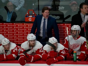 Red Wings coach Mike Babcock will be a free agent on July 1. (USA TODAY SPORTS)