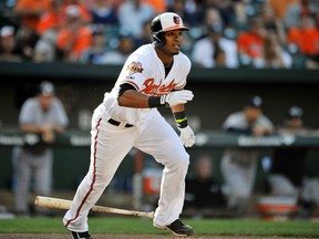 Jimmy Paredes of the Baltimore Orioles. (JOY R. ABSALON/USA TODAY Sports files)