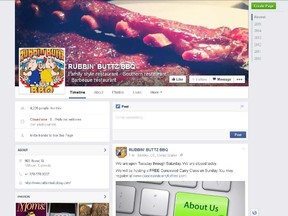 Rubbin' Buttz BBQ Facebook page. (Screenshot)