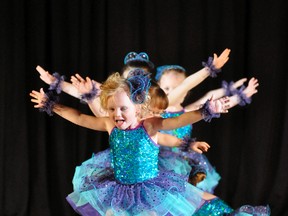 Lily MacDonald and colleagues are a colourful group of dancers as they perform It’s A Small World at The Mitchell School of Dance’s 4th annual year-end performance, called Everything Old Is New Again, on May 3 at the Mitchell & District Arena. ANDY BADER/MITCHELL ADVOCATE