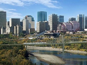 Artist conception of the new LRT bridge that will span the North Saskatchewan for the new LRT line to run from downtown to Millwoods will be called, Tawatina (meaning "valley"). Supplied