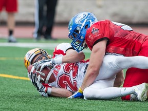Queen's Golden Gaels receiver had three touchdown catches to help the East to a 29-21 win in the annual East-West Bowl game in Montreal on Saturday. The three touchdowns were an East-West Bowl record. (Postmedia Network)