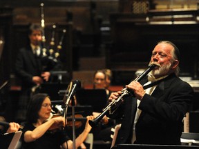 AUDRA KENT/SPECIAL TO THE INTELLIGENCER
After a quarter century, Gordon Craig, music director and conductor of Quinte Symphony, said goodbye Saturday night. Choosing Bridge Street United Church for the site of his last concert, Craig selected a list of music dear to his heart, including Changes, a piece composed by Clifford Crawley, a previous QS music director.