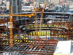 Arena under construction in Edmonton, downtown on Monday May 7, 2012. Tom Braid/Edmonton Sun