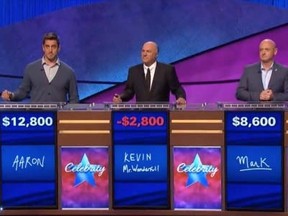 Kevin O'Leary on Celebrity Jeopardy (Screen shot)