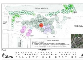 A closer look at the concept for "memorial park" to remember the victims of the 2013 bus-train crash in Barrhaven. SUBMITTED IMAGE