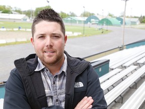 JASON MILLER/THE INTELLIGENCER
Donnie Jarrell, president of the Belleville Agricultural Society, says the Ag-board is ready to discuss a deal with the city that frees up the fairgrounds for development and finds the Ag-Society a new, feasible location to house its operation.