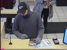 Toronto Police released this image of a bank robber dubbed the Tunnel Rat Bandit.