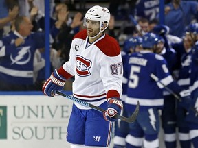 Canadiens' Max Pacioretty during Montreal's Game 6 loss to Tampa on Tuesday. (AFP)