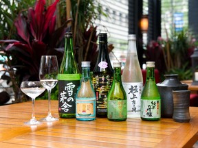 Selection of sakes. (Photo courtesy: Ki Modern Japanese + Bar)