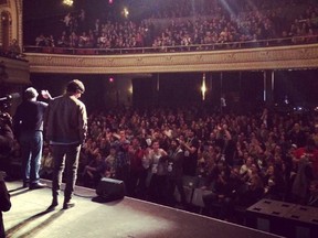 A picture from the Kenny Vs. Spenny Live tour, from the duo's Facebook page.