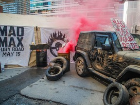 The Dusty Car Wash in Toronto this week. (Courtesy of Warner Bros. pictures)