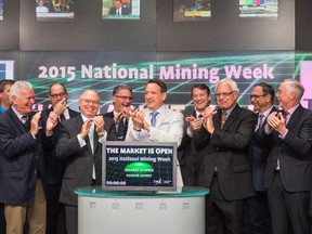 Natural Resources and FedNor Minister Greg Rickford initiated the siren at the Toronto Stock Exchange on Thursday, with a few friends — a who's who of movers and shakers from Northern Ontario.