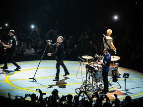 U2 kickoff their iNNOCENCE + eXPERIENCE Tour at Rogers Arena on Thursday May 14, 2015 in Vancouver, B.C. Carmine Marinelli/Postmedia Network