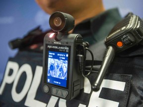 Toronto Police Service announces body-worn camera pilot project May 15, 2015. (Ernest Doroszuk/Toronto Sun)