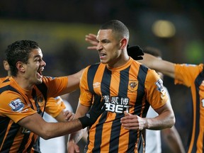 Hull City's Jake Livermore, right, has reportedly been suspended for a failed drug test. REUTERS/Andrew Yates