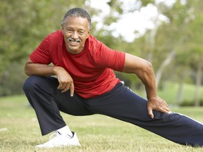 Exercise for older men as good as quitting smoking.