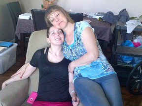 The late Desiree Gallagher, left, is shown with her mother Susan Gerth in a photograph from 2014. Gallagher, who was left with brain injuries after being assaulted in 2013, died earlier this year. (Submitted photo)