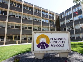Edmonton Catholic Schools offices, 9807 -106 St., in Edmonton, Alta. on Thursday May 14, 2015. David Bloom/Edmonton Sun