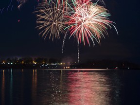 Victoria Day fireworks over Lake Ontario Park in 2014. (Julia McKay/The Whig-Standard)