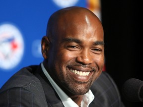 Former Toronto Blue Carlos Delgado will be inducted into the Canadian Baseball Hall of Fame in St. Marys this summer. He?ll be at the Home Hardware London Salutes Canadian Baseball Breakfast June 12. (Postmedia Network file photo)