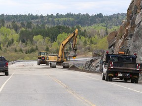A section of Highway 537 has been cleared and is open once again. John Lappa/The Sudbury Star