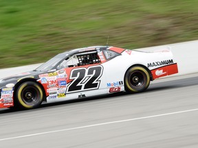 Three-time NASCAR Canadian Tire Series champion Scott Steckly has never won on a road course, but the No. 22 Canadian Tire Dodge driver hopes to change that today in the Pinty’s Clarington 200 at the Victoria Day Speedfest in Bowmanville. (MATTHEW MURNAGHAN/GETTY IMAGES FOR NASCAR)