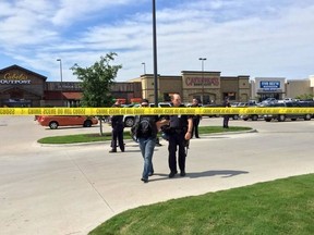 Police closed off the Central Texas Market Place after nine people were killed in a biker brawl in Waco, Texas, May 17, 2015. (Waco Police Department Facebook)